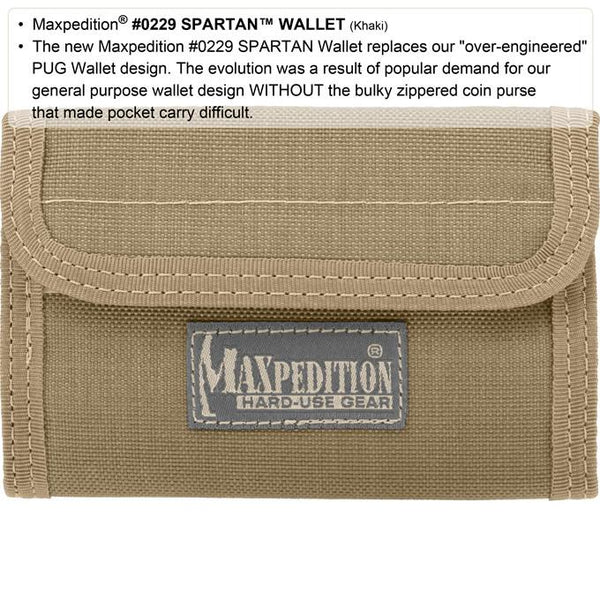 Maxpedition Spartan Wallet (Khaki)