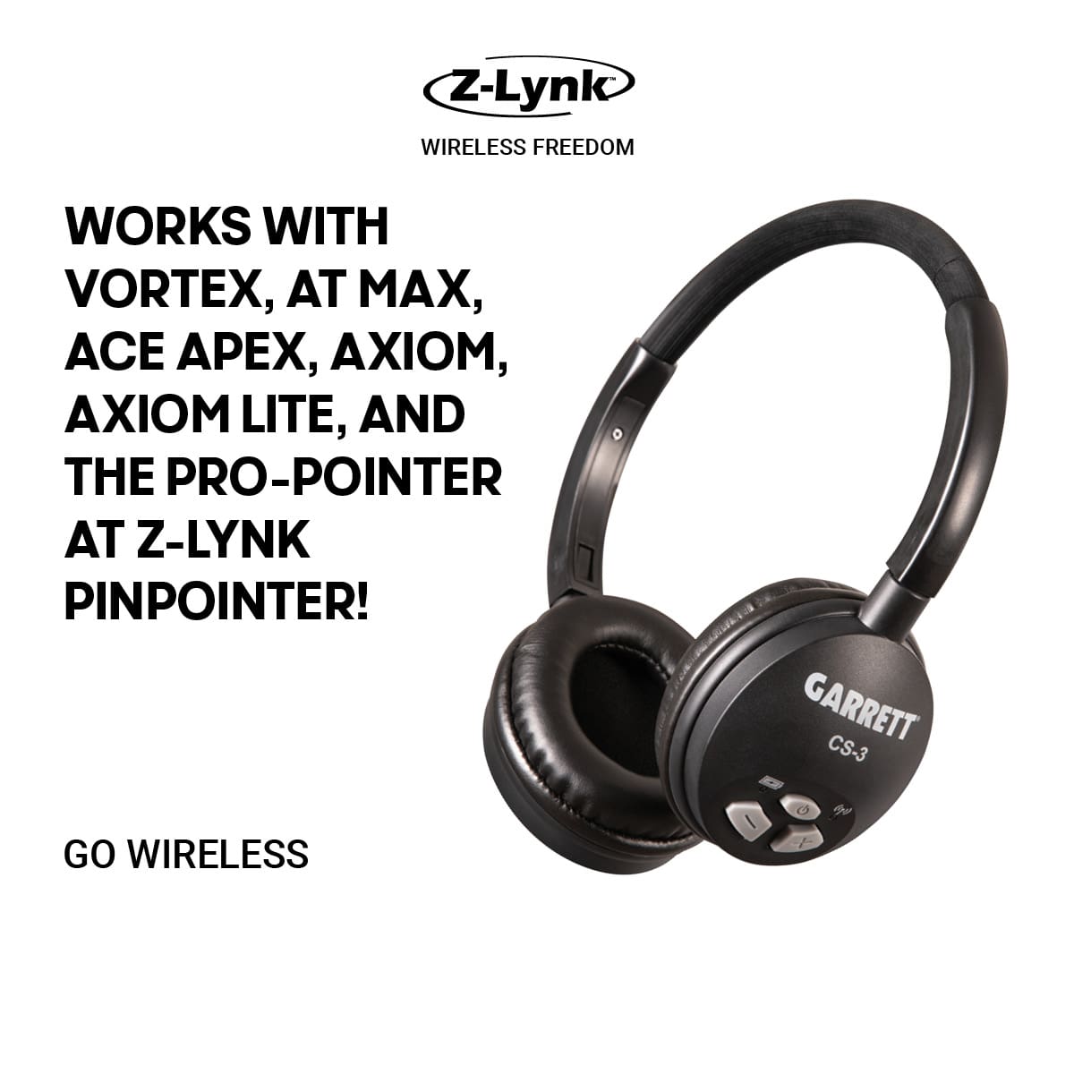 Garrett CS-3 Wireless Headphones