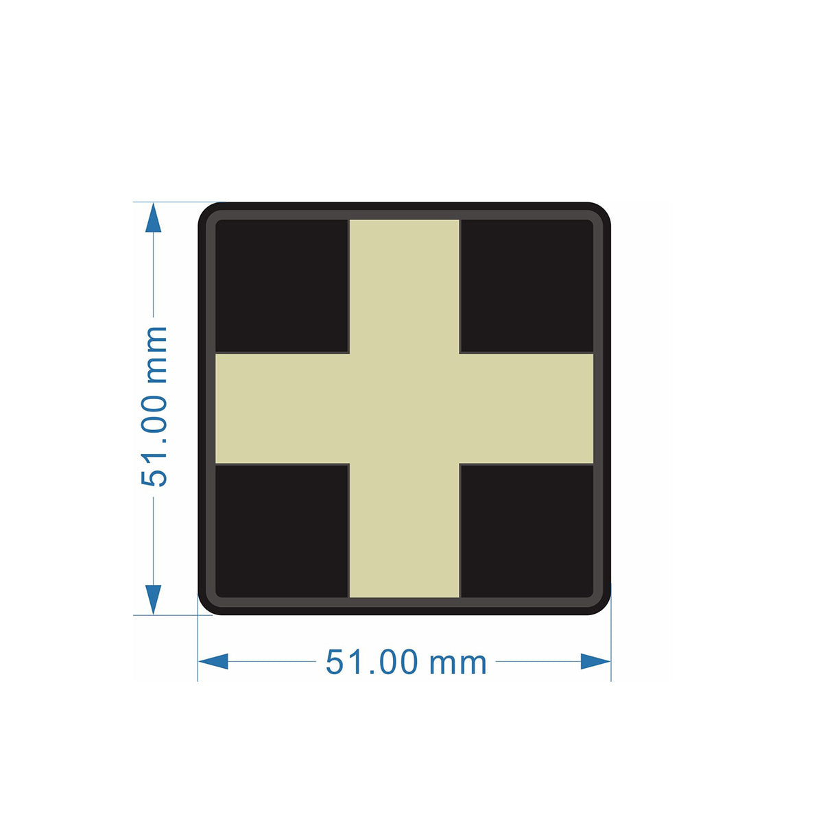 Outback Tactical - FIRST AID Patch - GLOW CROSS
