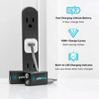 Paleblue 9V USB-C Rechargeable Battery 2-Pack