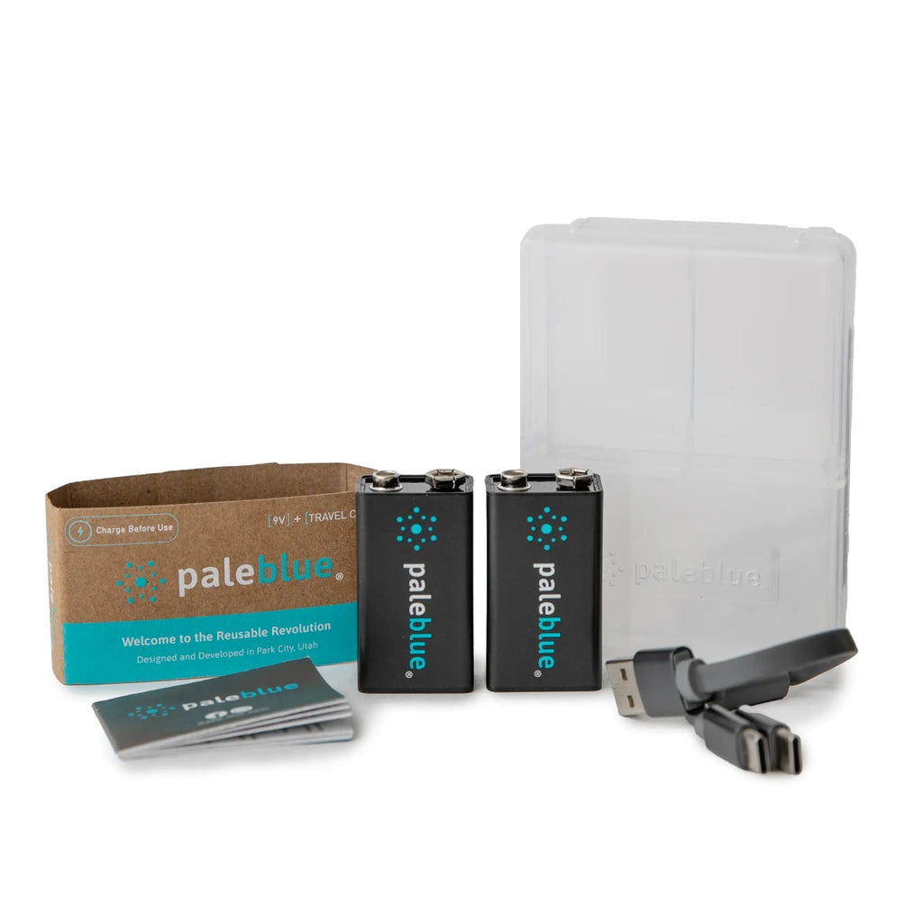 Paleblue 9V USB-C Rechargeable Battery 2-Pack
