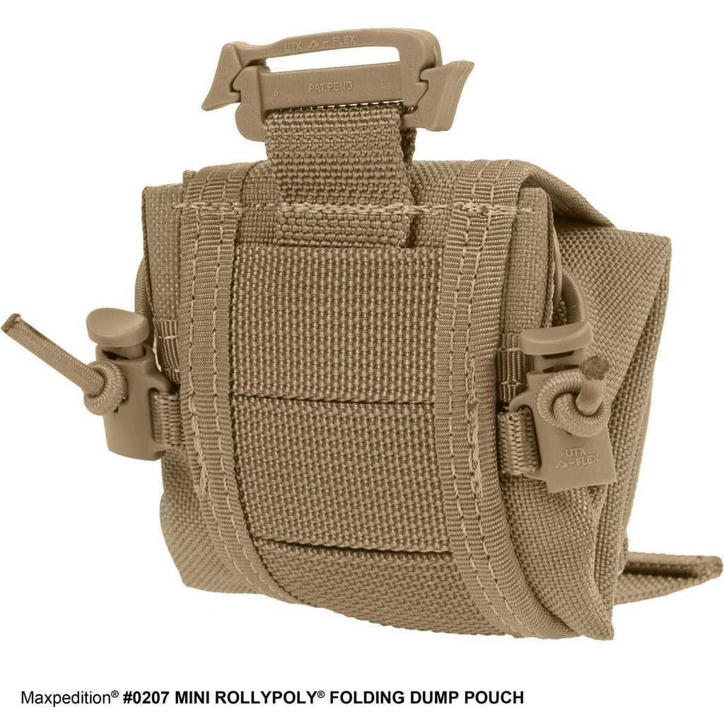 Maxpedition Mini Rollypoly Folding Dump Pouch (Black)