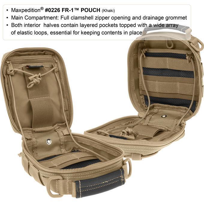 Maxpedition FR-1 Medical Pouch Khaki - Foliage