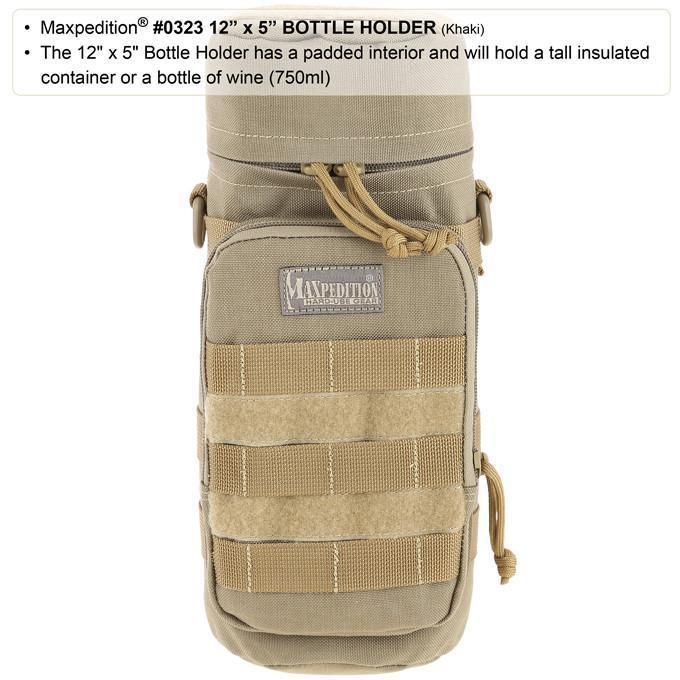 Maxpedition 12" x 5" Bottle Holder (Black)