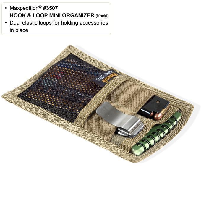 Maxpedition Hook & Loop Mini Organizer - Black
