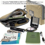 Maxpedition Hook & Loop 5" x 7" Zipper Pocket - Khaki-Foliage