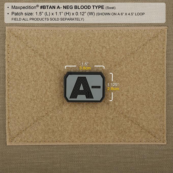 Maxpedition A- Blood Type Morale Patch (Arid)