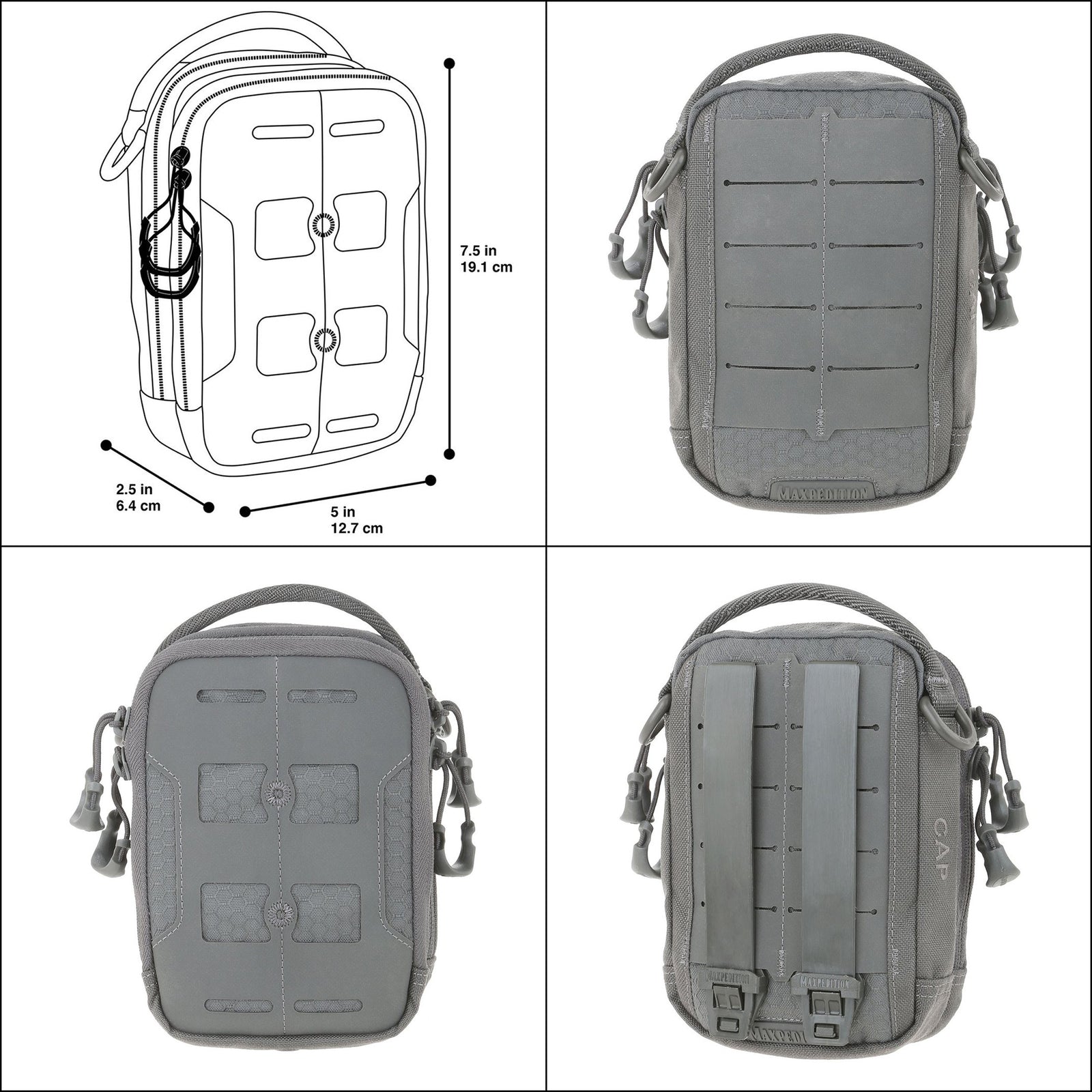 Maxpedition AGR Compact Admin Pouch (CAP) [Colour: Grey]