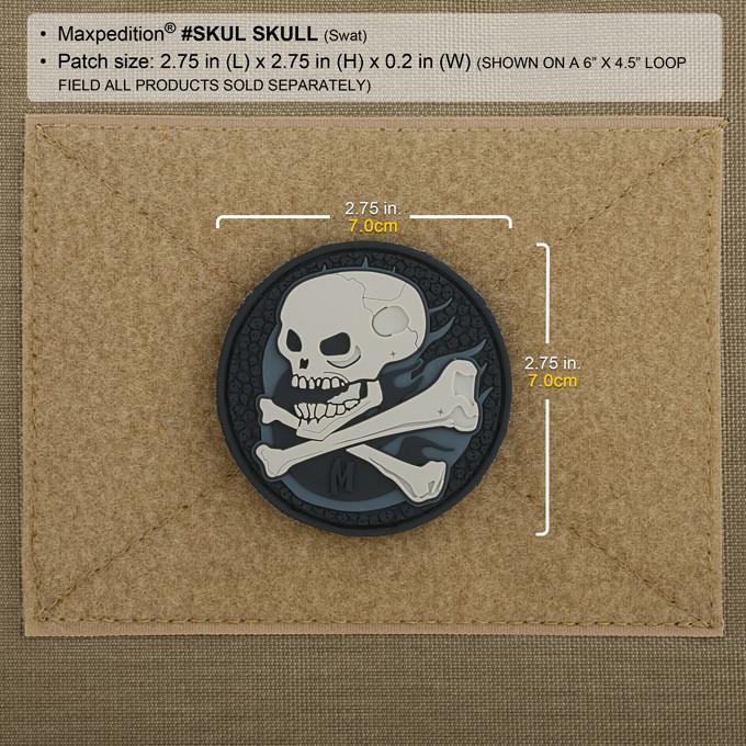 Maxpedition  Skull Morale Patch Glow