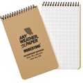 Modestone A12 Top Spiral Notepad 76x130mm- 50 sheets - TAN