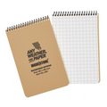 Modestone A32 Top Spiral Notepad 96x148mm- 50 sheets - TAN