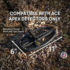 Garrett ACE APEX 6"x 11" VIPER Multi-Flex DD Searchcoil